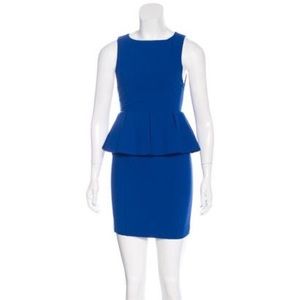 Beautiful Alice & Olivia Peplum Dress, Cobalt Blue